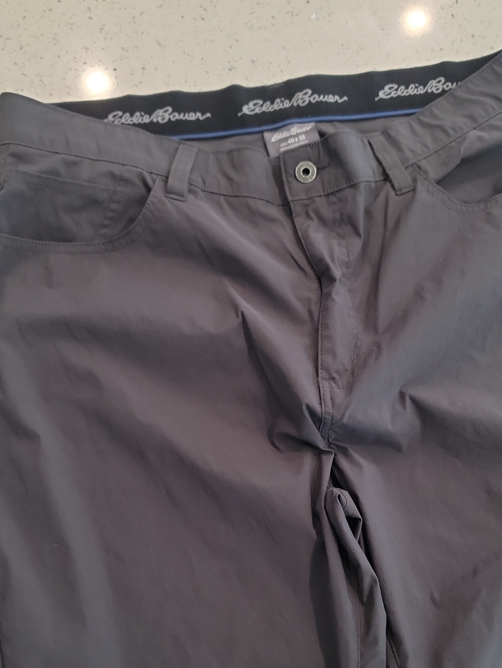 Eddie Bauer Men's Charcoal Travel Pants
